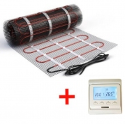 Теплый пол нагревательный мат (3 кв.м.) + электронный терморегулятор